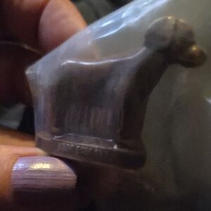 Res Rose Tea Chcolate Dog Figurine Vintage